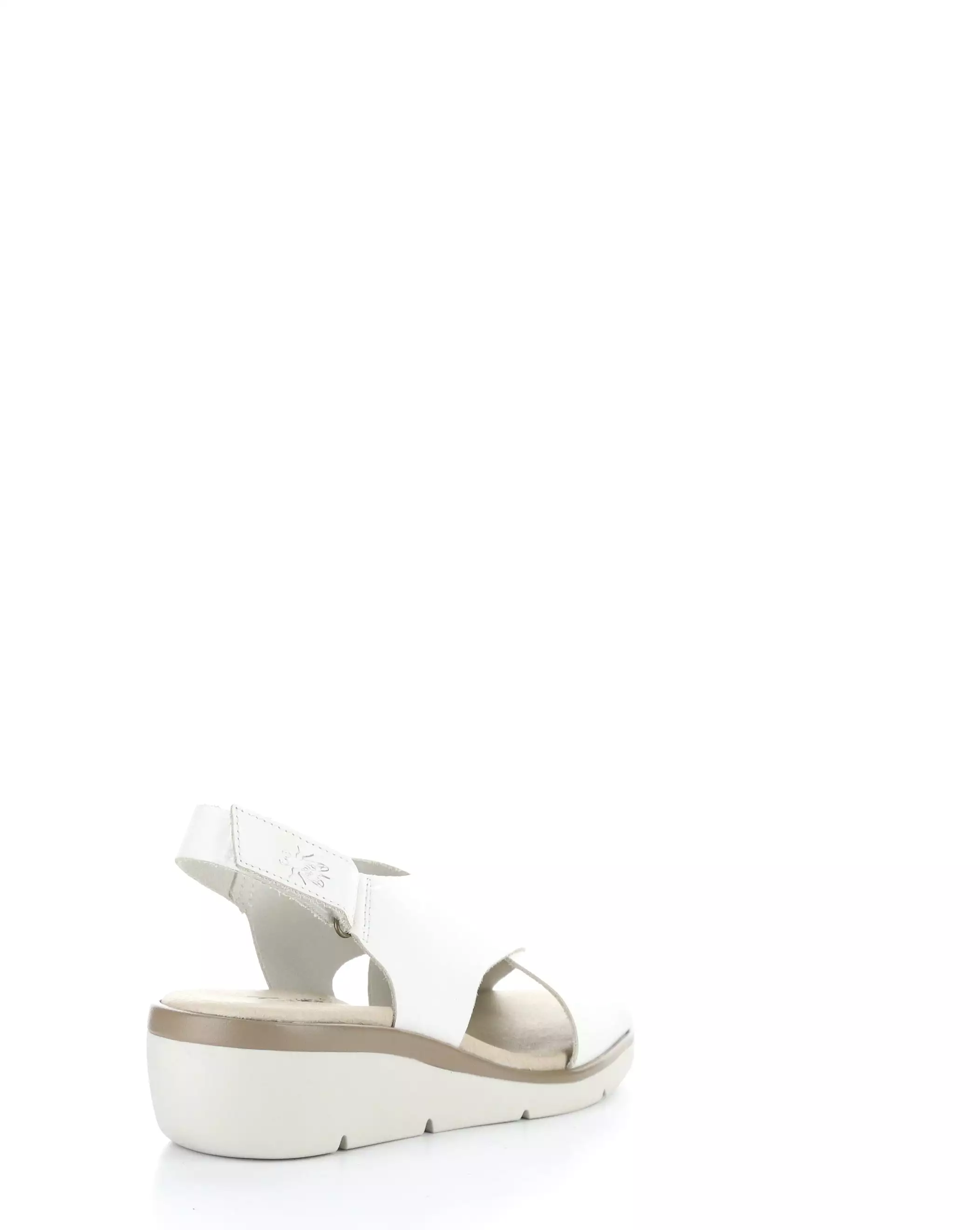 NABI058FLY 001 WHITE Round Toe Sandals