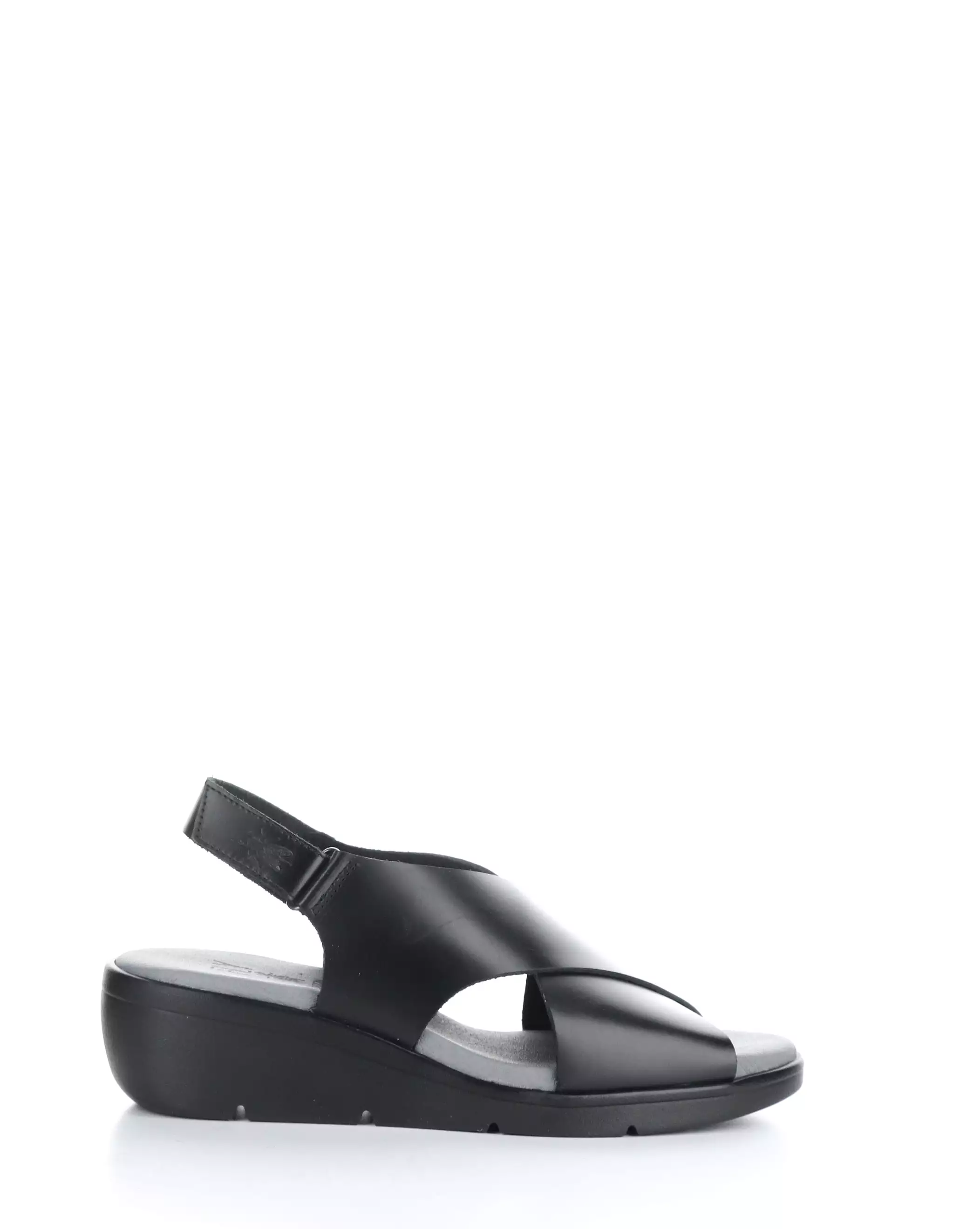 NABI058FLY 002 BLACK Round Toe Sandals