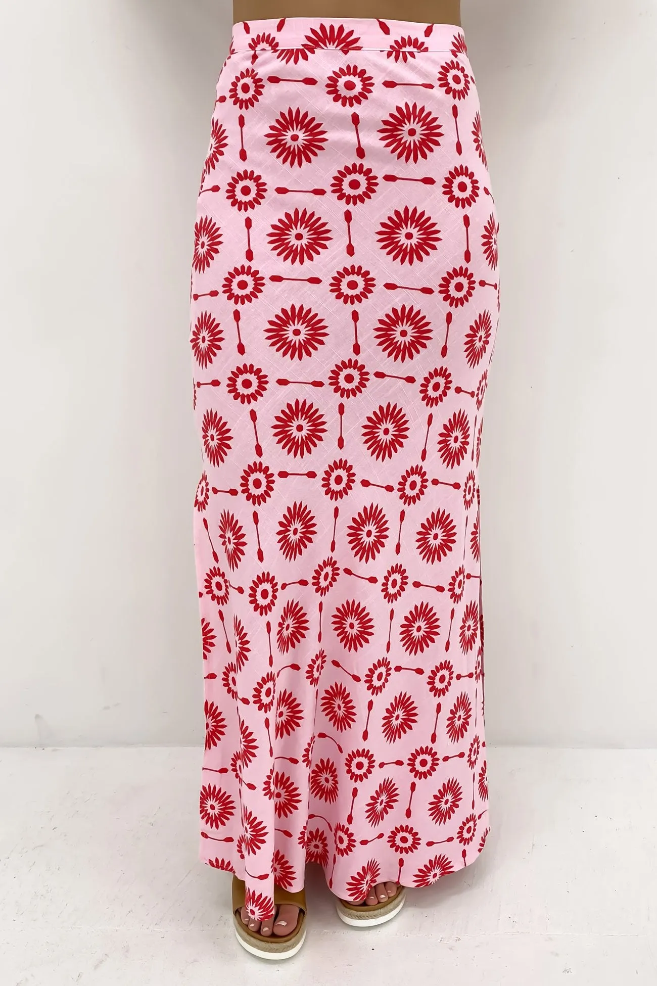 Naomie Maxi Skirt Strawberry Delight