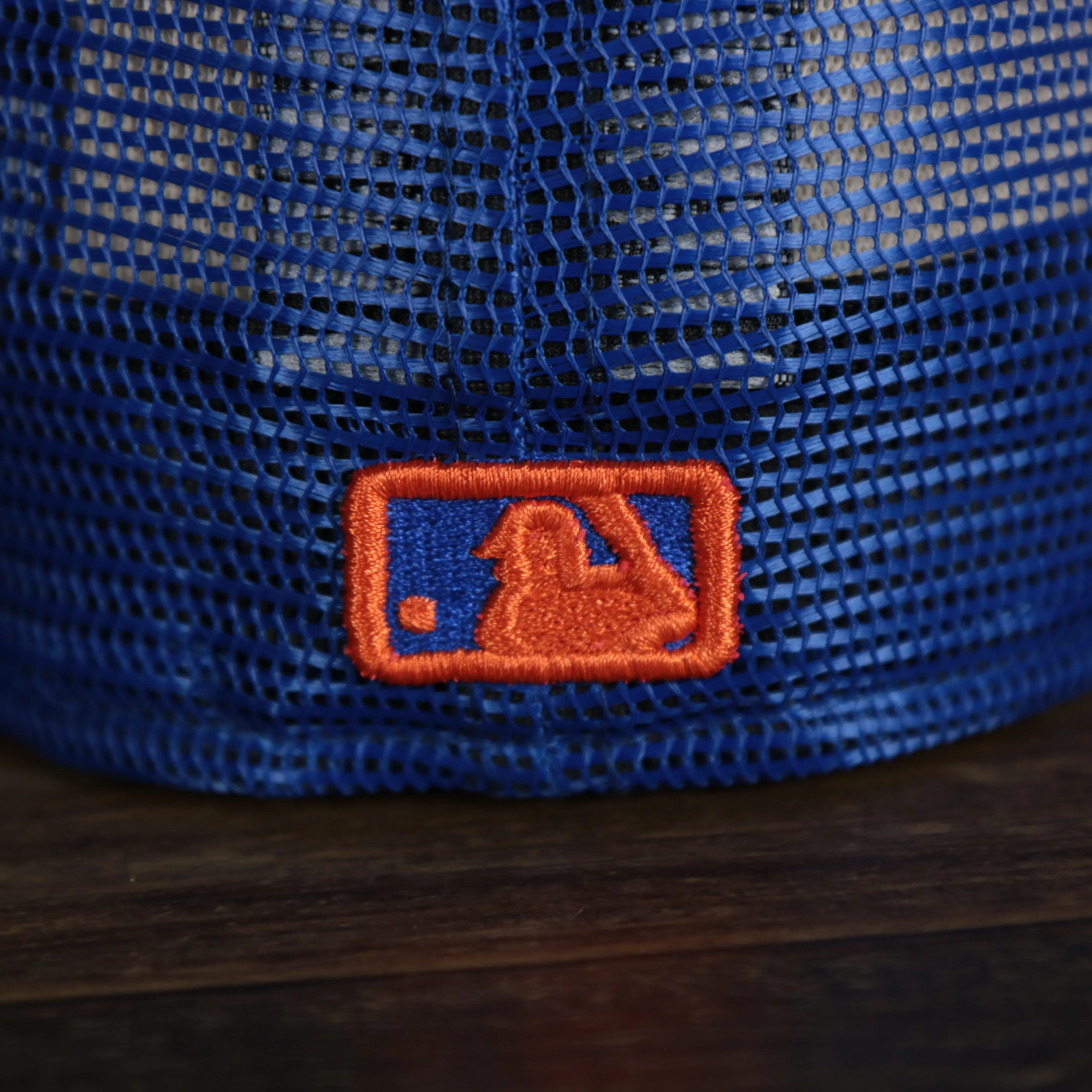 New York Mets Onfield 2022 Batting Practice 59Fifty Trucker Hat | Blue