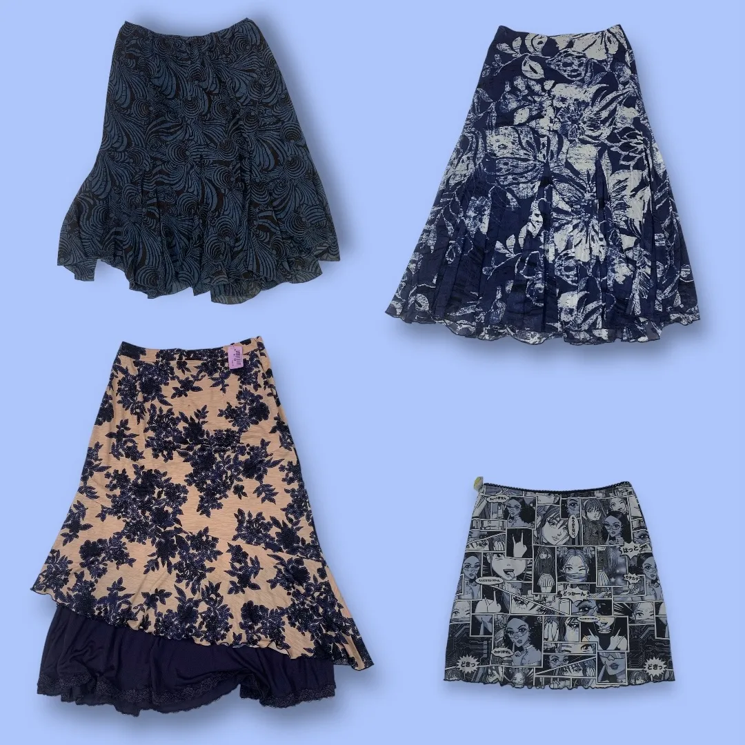 Nostalgic Glamour Y2K Poly Skirt Bundle (GRV-5-006)