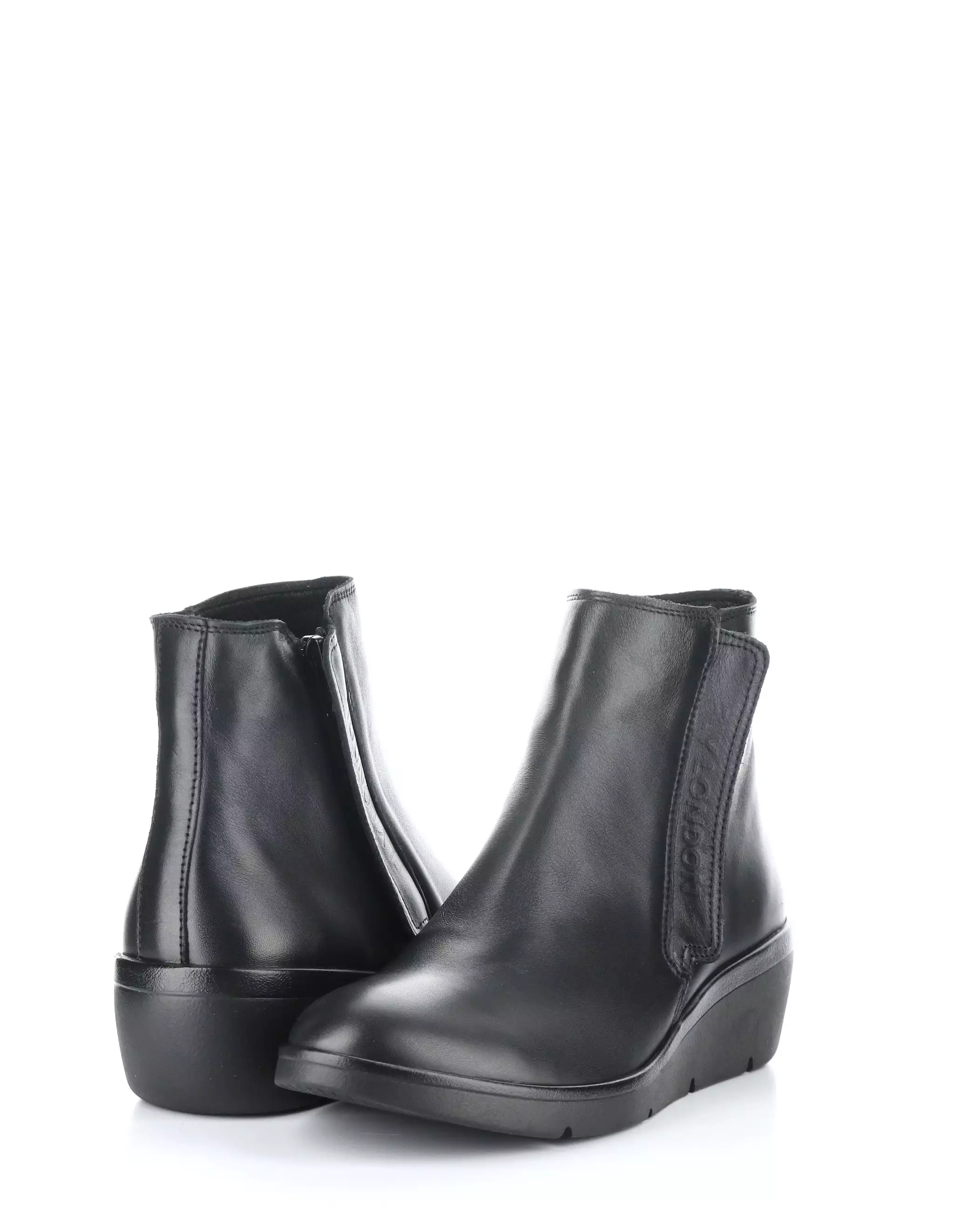 NULA550FLY 004 BLACK Round Toe Boots