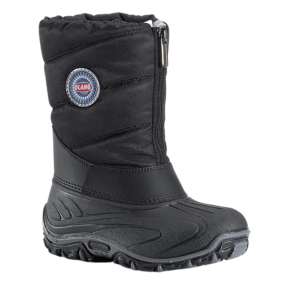 Olang BMX Front Zip Winter Boot for Boys in Nero