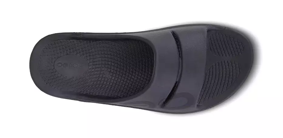 Oofos Ooahh Sport Recovery Slide Sandal - Matte Black