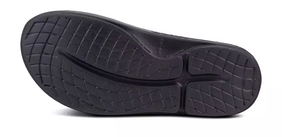 Oofos Ooahh Sport Recovery Slide Sandal - Matte Black