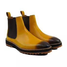 Ostend - Men's Burnish Yellow Calf Leather Chelsea Boot