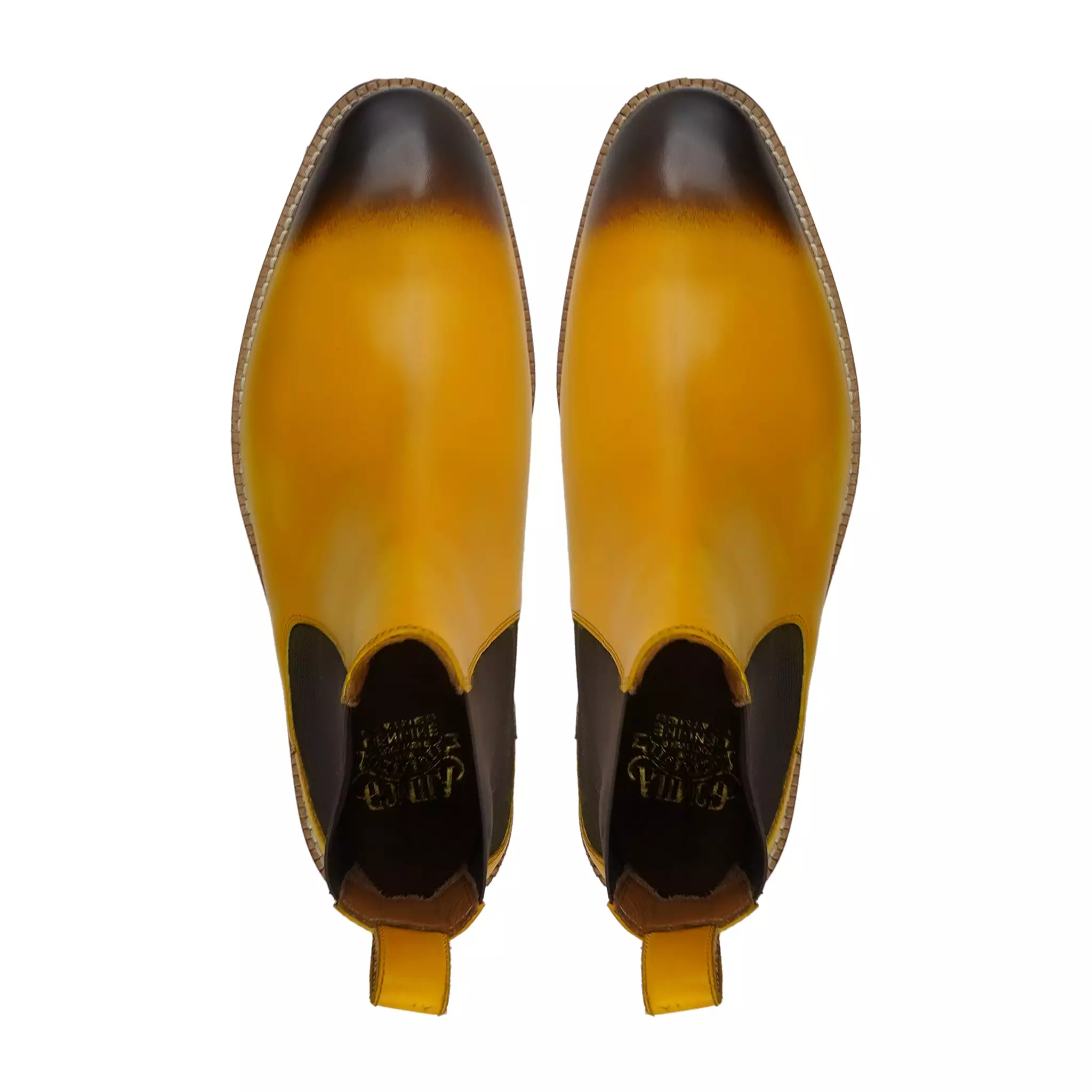 Ostend - Men's Burnish Yellow Calf Leather Chelsea Boot