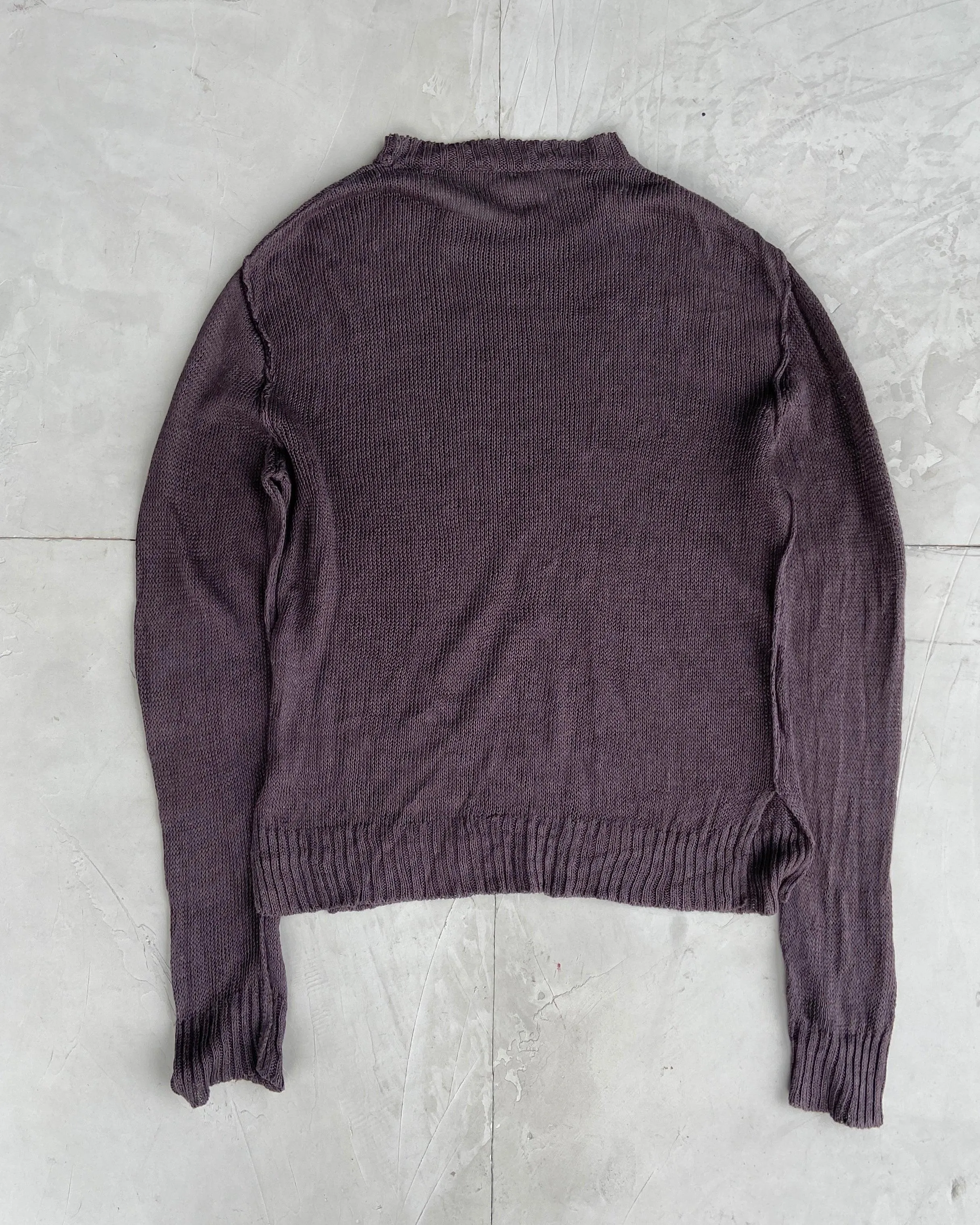 OUR LEGACY BROWN KNIT SWEATSHIRT - L