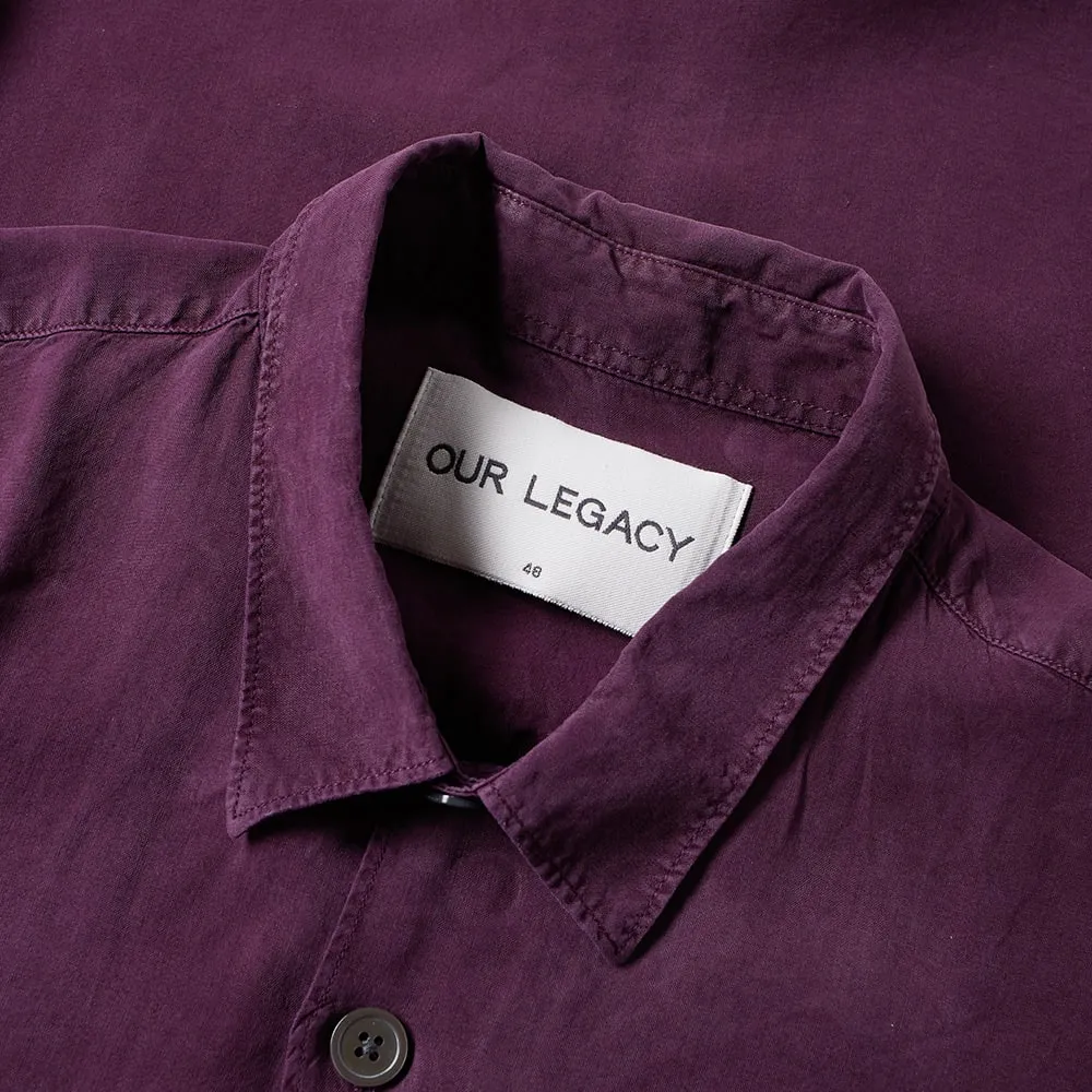 Our Legacy Initial ShirtPurple Fine Silk