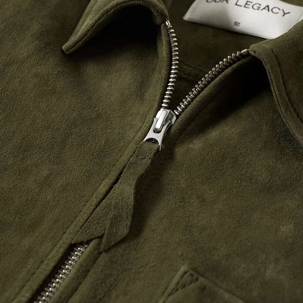 Our Legacy Suede Zip ShirtBirch