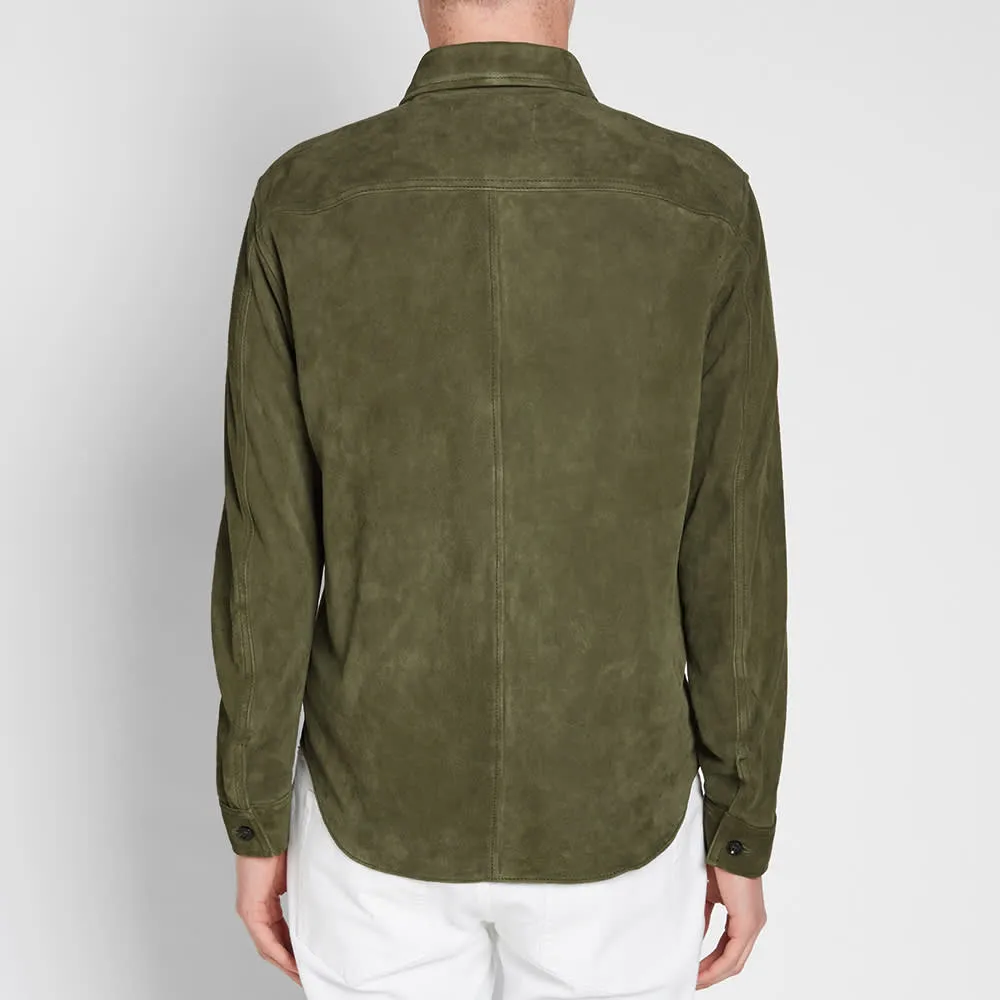 Our Legacy Suede Zip ShirtBirch