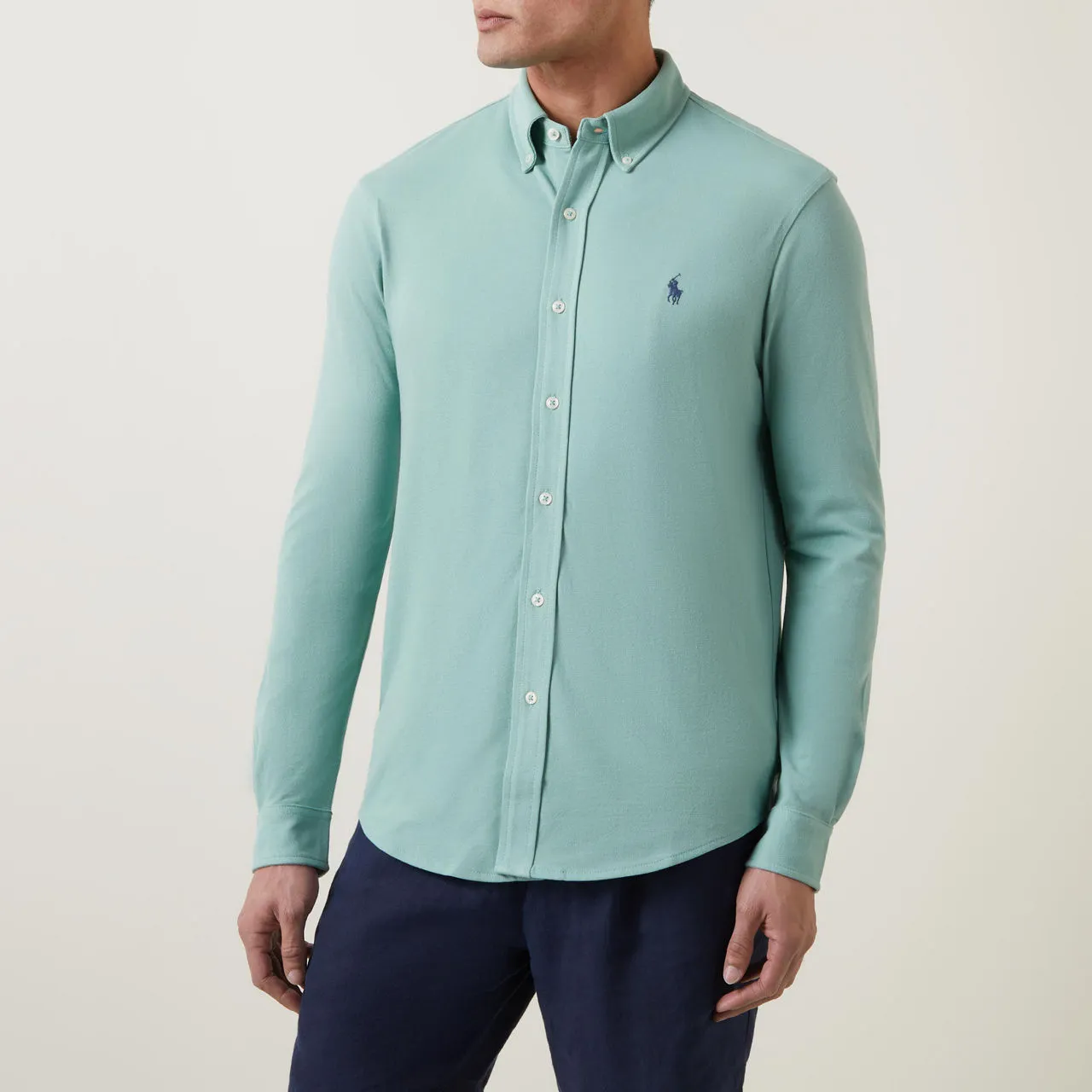 POLO RALPH LAUREN Featherweight Logo Shirt - Mint