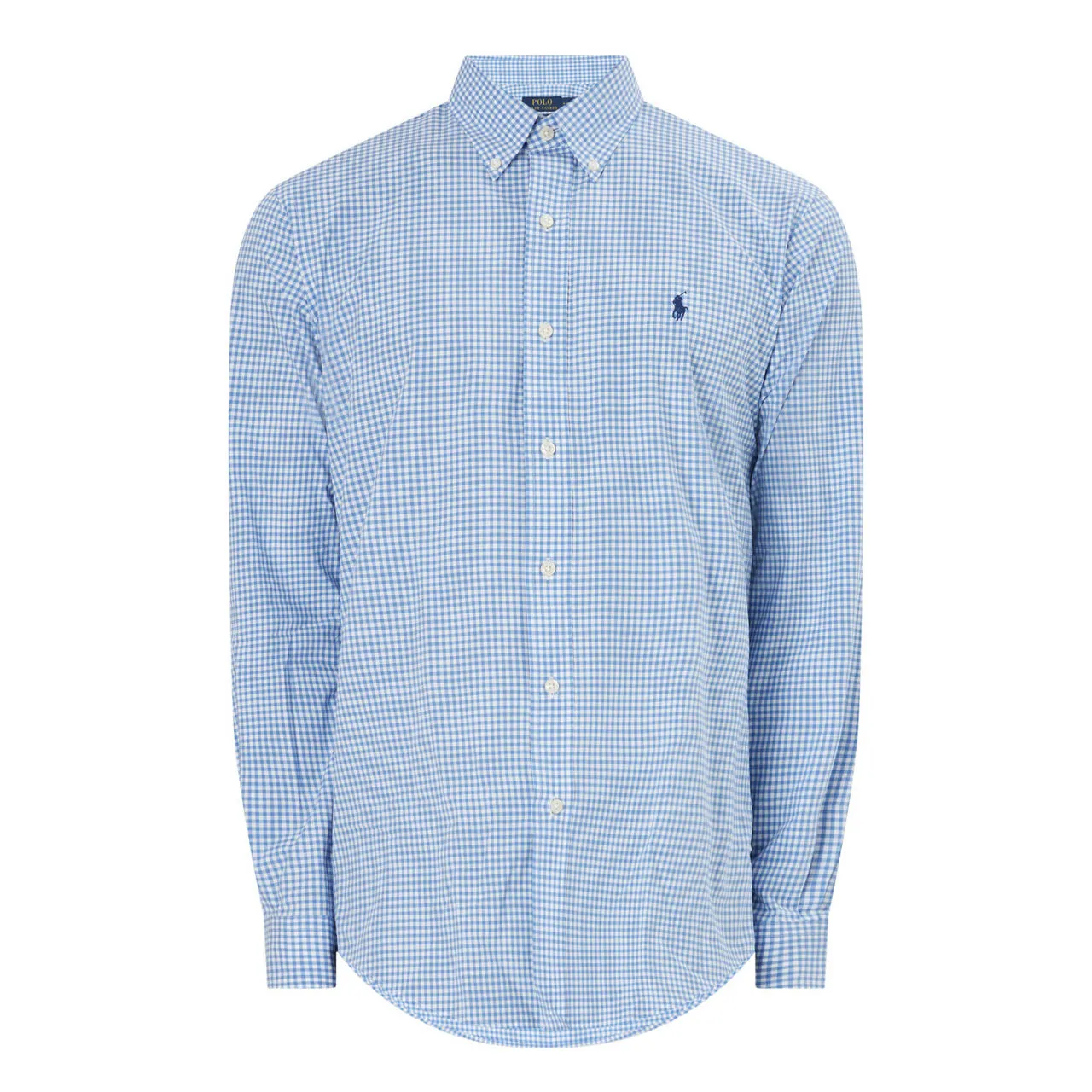 POLO RALPH LAUREN Gingham Check Poplin Shirt - Blue