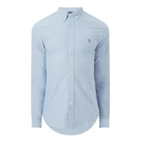 POLO RALPH LAUREN Slim Fit Cotton Oxford Shirt - Blue