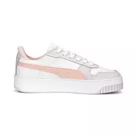 PUMA WOMEN'S CARINA STREET WHITE/ROSE SNEAKERS