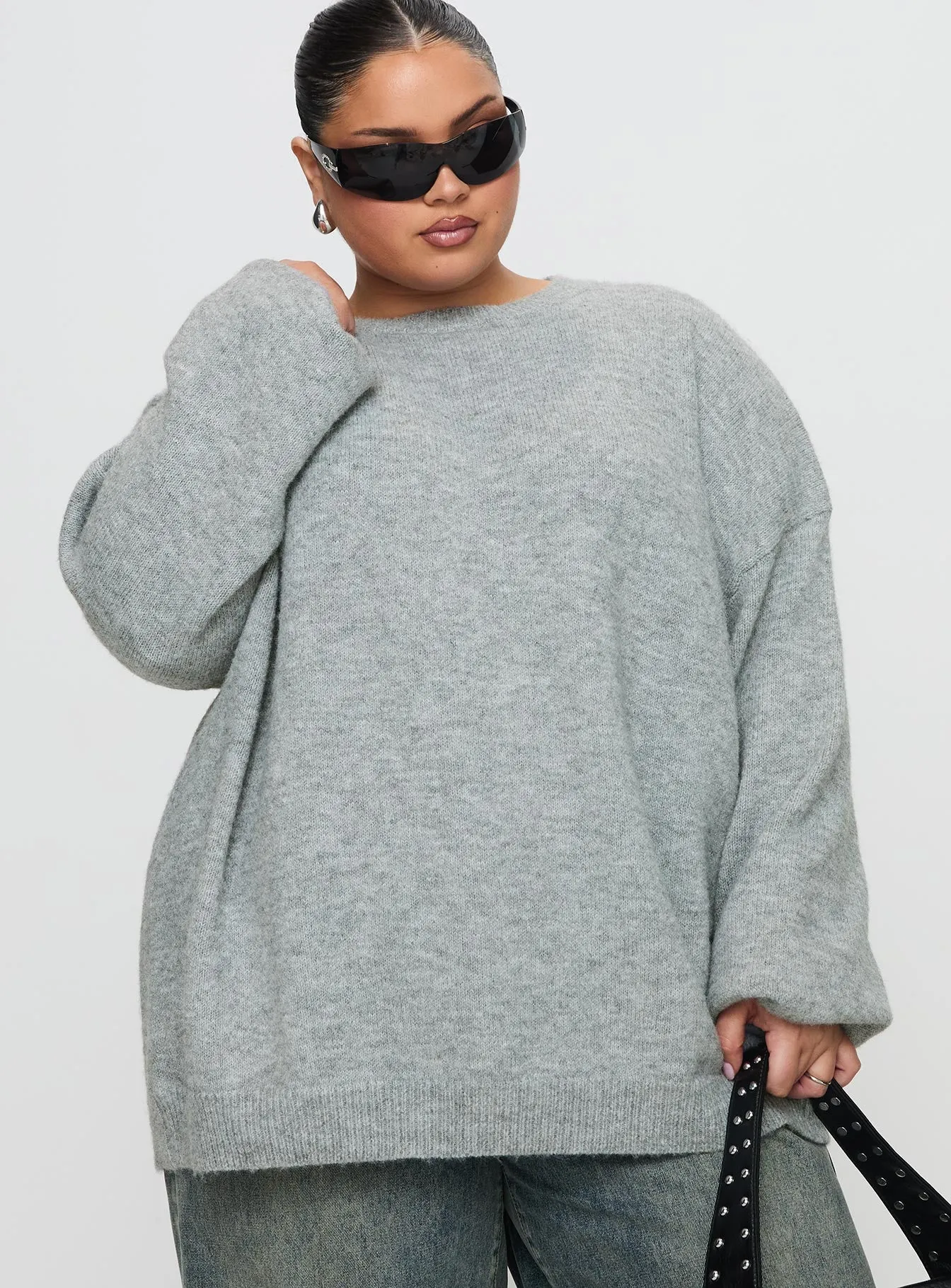 Ryanna Sweater Grey Curve