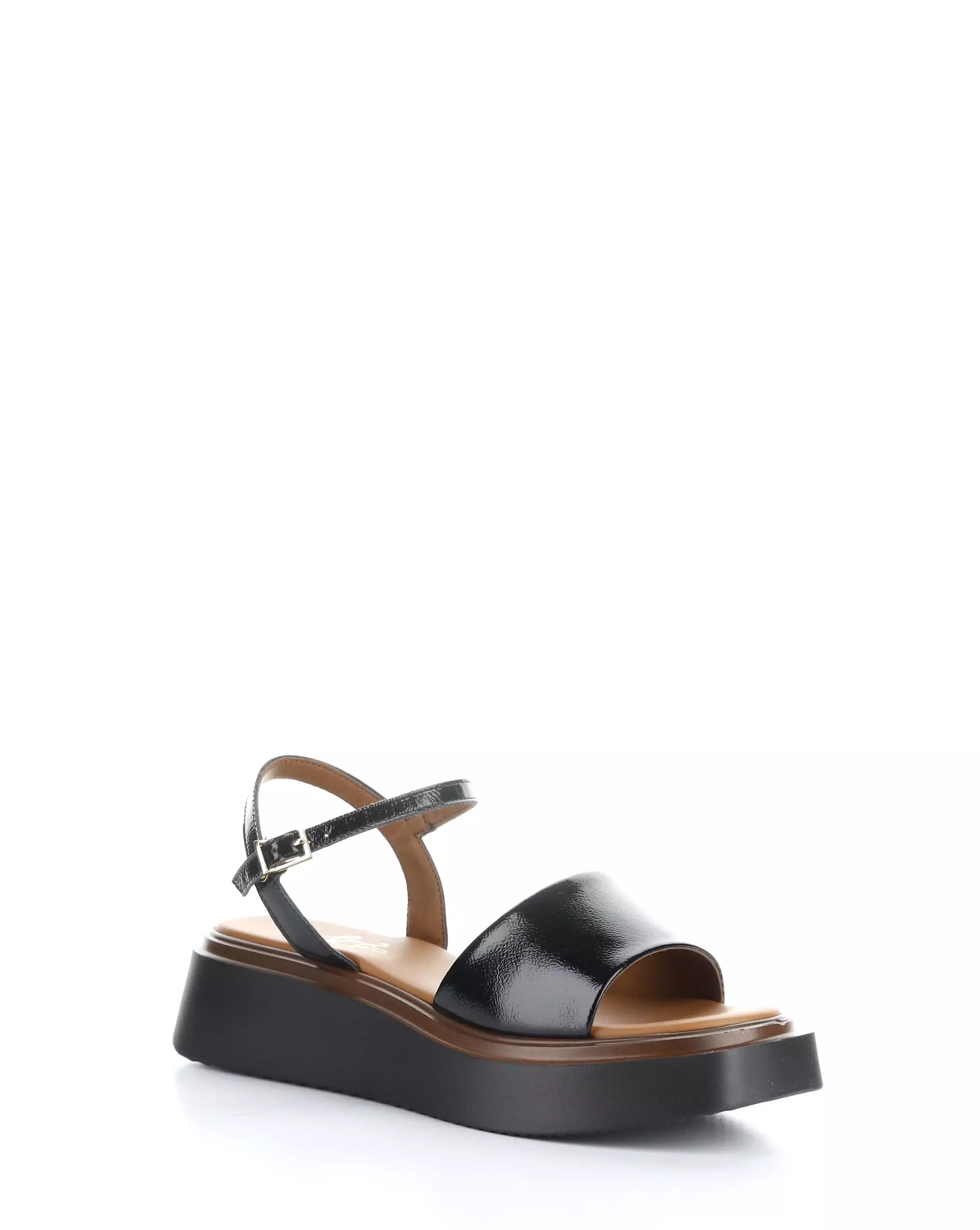 SHASTA BLACK Buckle Sandals