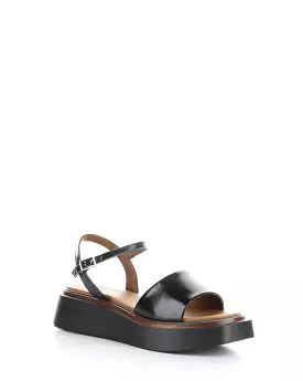 SHASTA BLACK Buckle Sandals