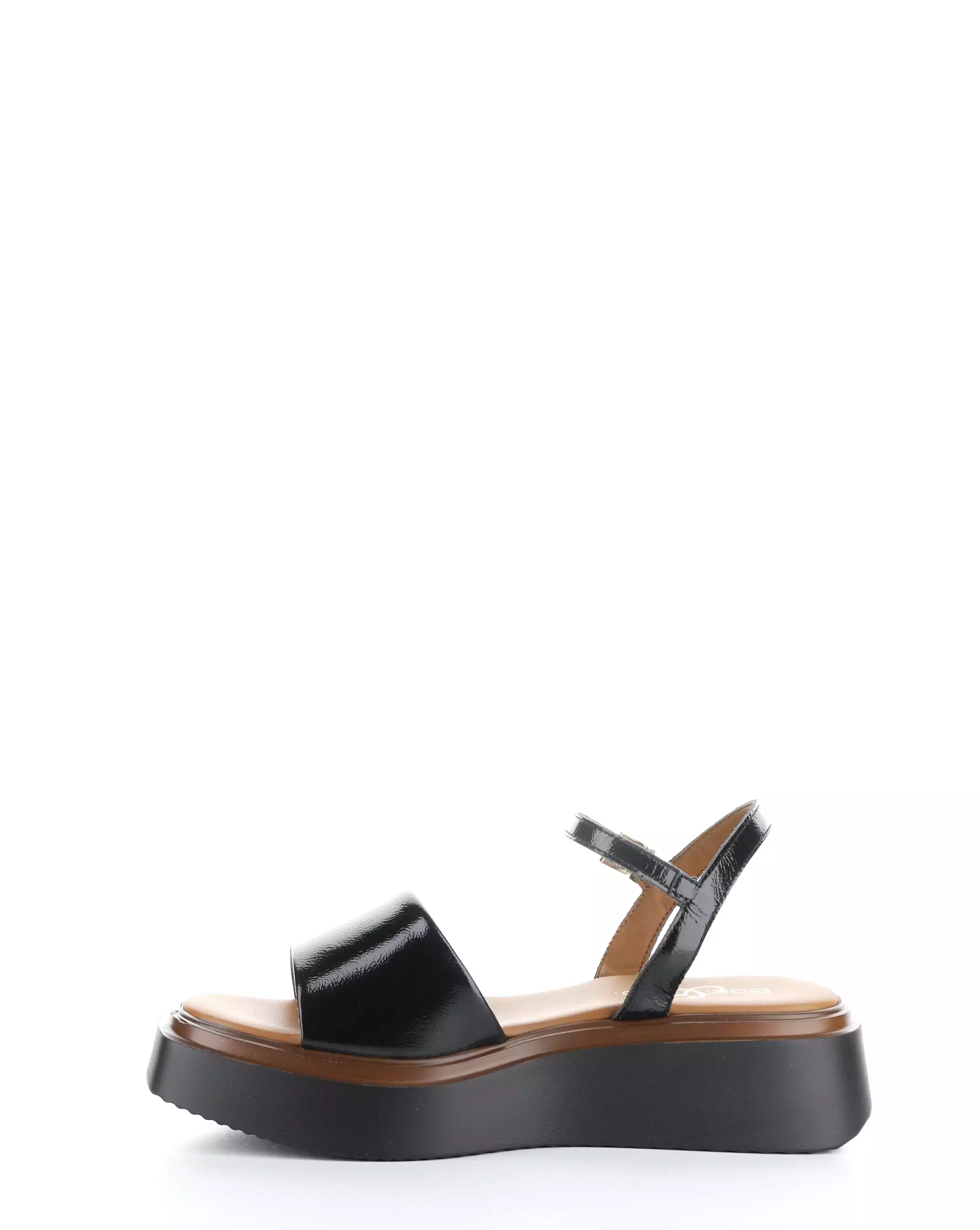 SHASTA BLACK Buckle Sandals