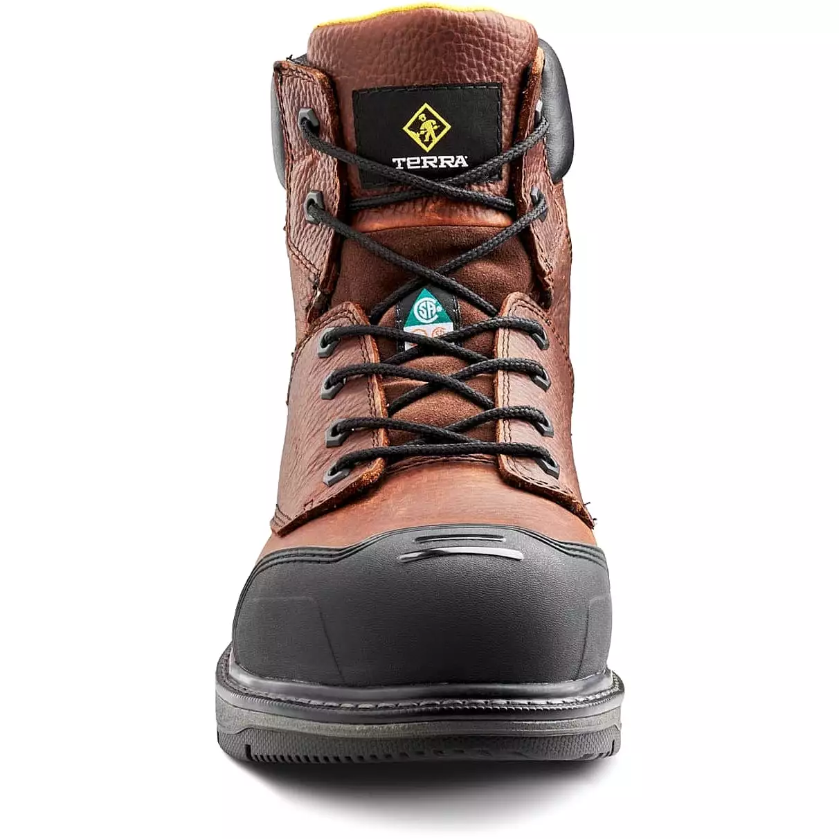 Terra Men's Patton 6 AT Waterproof Safety Work Boot -Brown- 4NS6BN