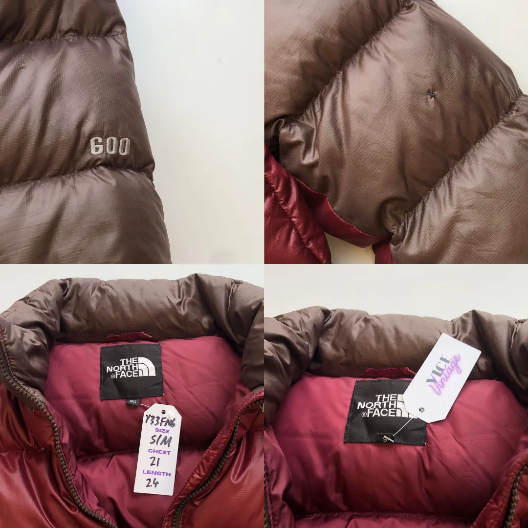 The North Face Nuptse 600 Rare Colour Down Puffer Jacket Small/Medium