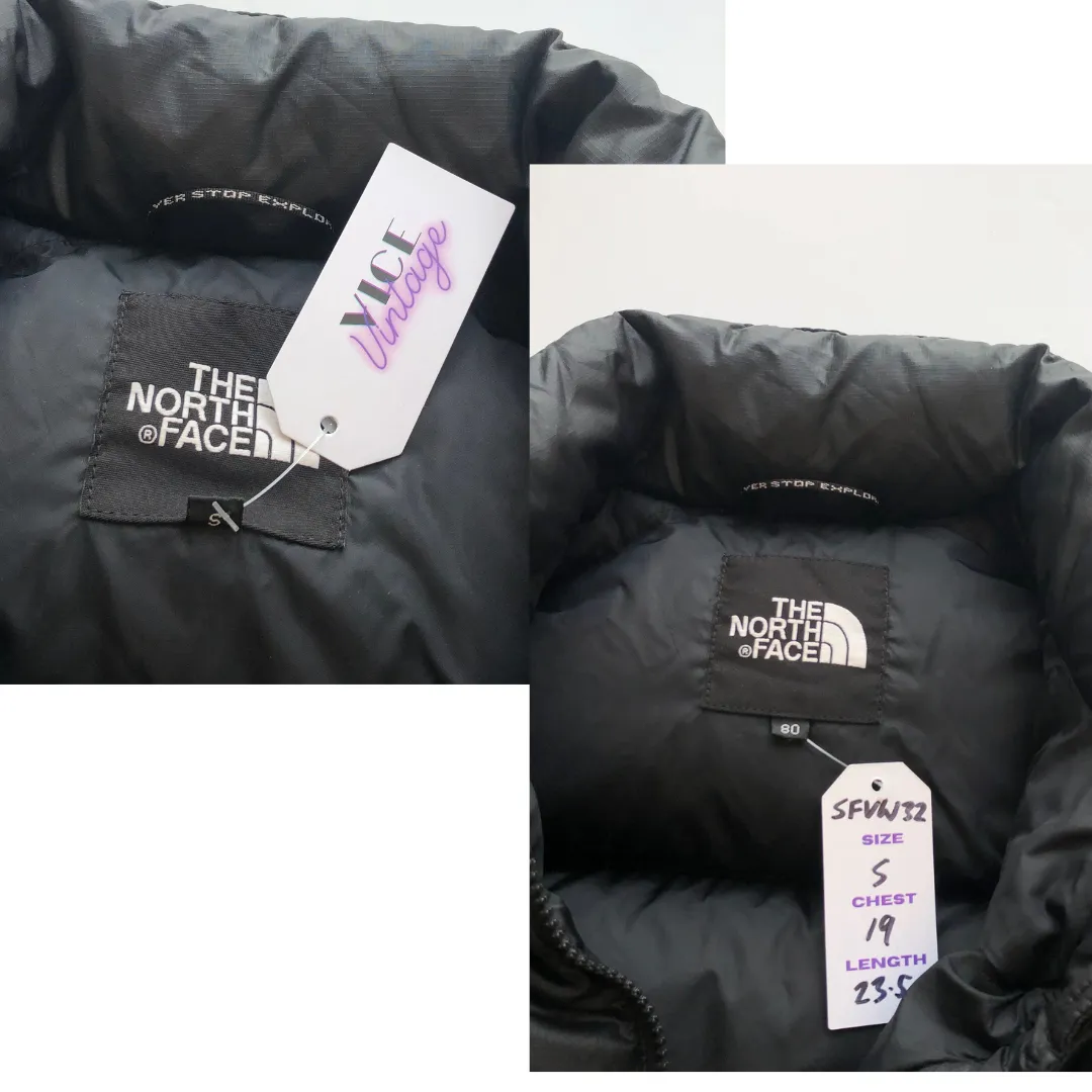 The North Face Nuptse 700 Black Down Puffer Jacket Women's Small