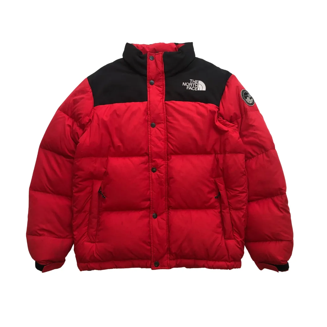 The North Face Nuptse 700 Pro Red/Black Down Puffer Jacket Large