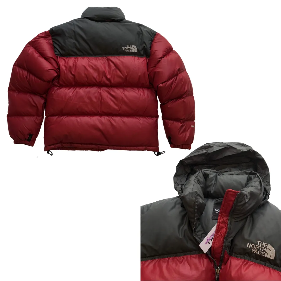 The North Face Nuptse 700 Red/Burgundy Down Puffer Jacket Medium/Large