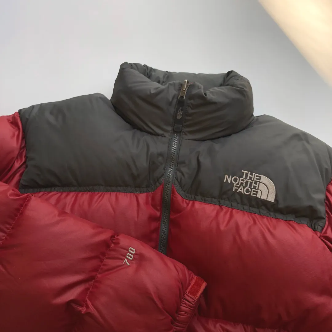 The North Face Nuptse 700 Red/Burgundy Down Puffer Jacket Medium/Large