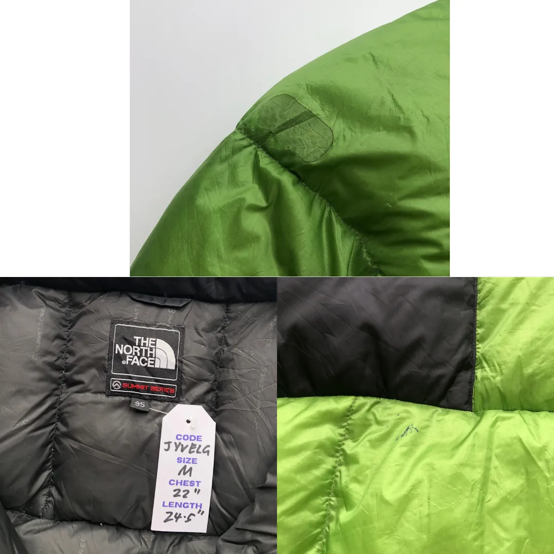 The North Face Summit Series 800 Fill Puffer Jacket Green Medium