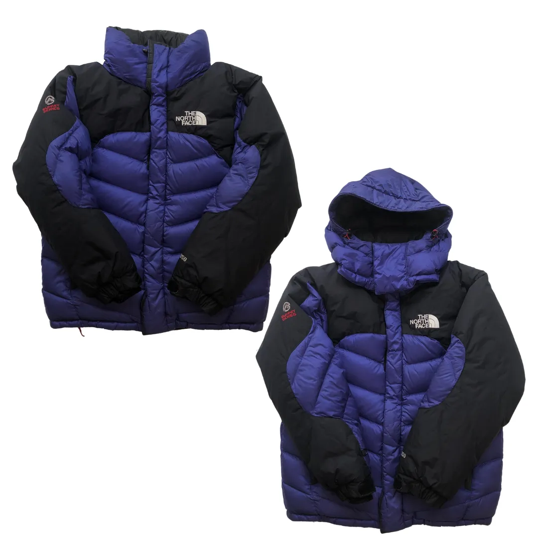 The North Face Summit Series 850 Blue/Black Down Puffer Jacket Small