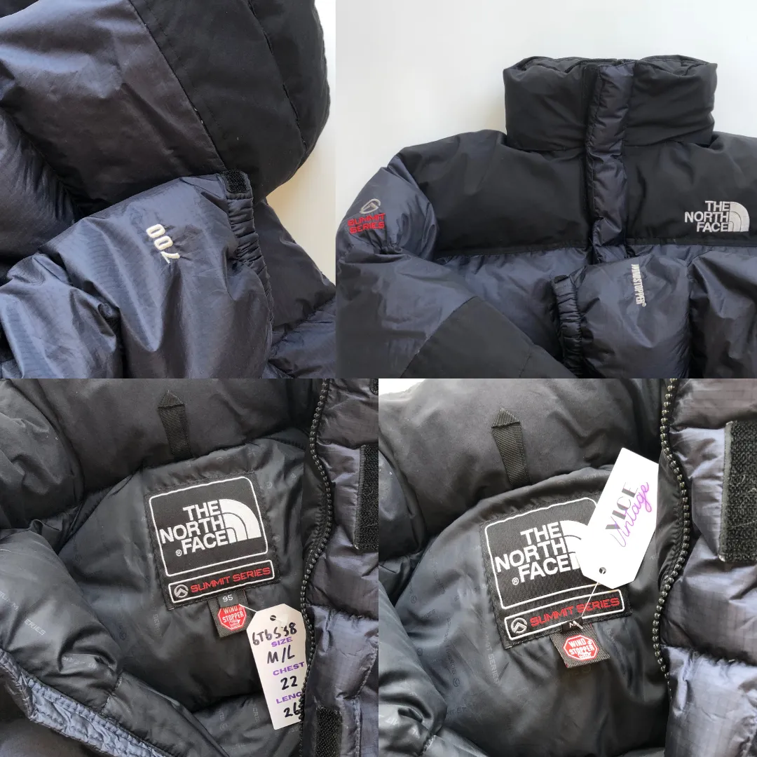 The North Face Summit Series Baltoro 700 Navy/Black Down Puffer Jacket Medium/Large