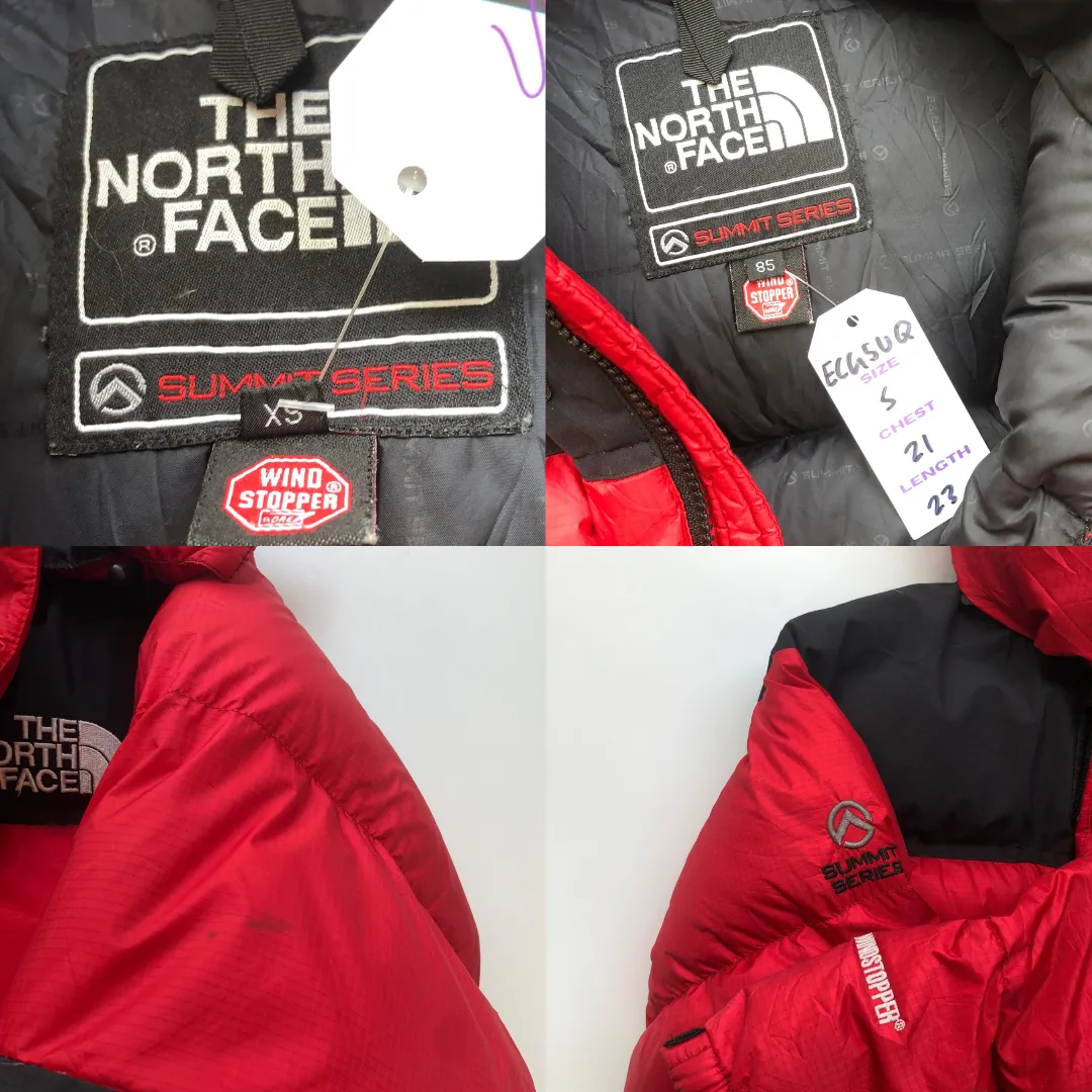 The North Face Summit Series Baltoro 700 Red/Black Down Puffer Jacket Small