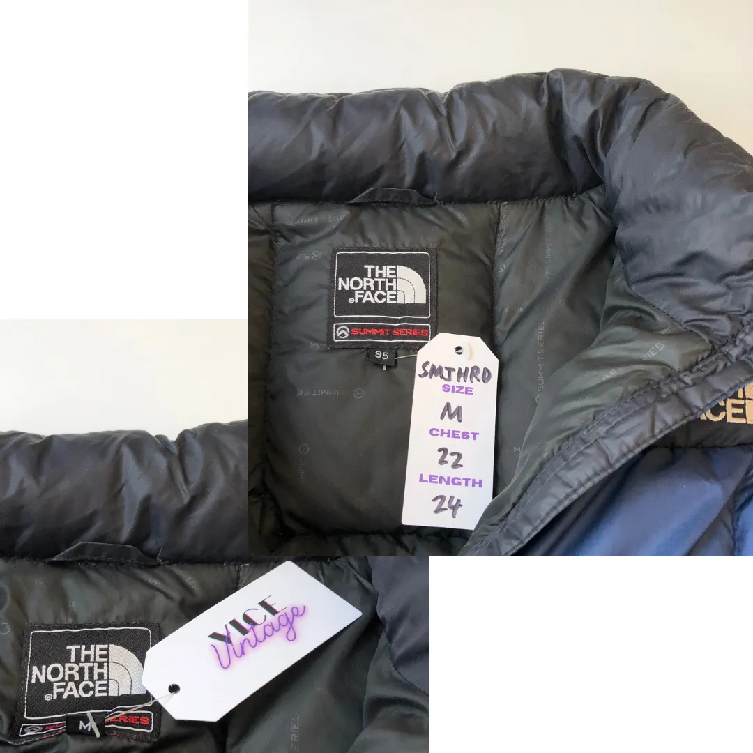 The North Face Summit Series Nuptse 800 Black Down Puffer Jacket Medium