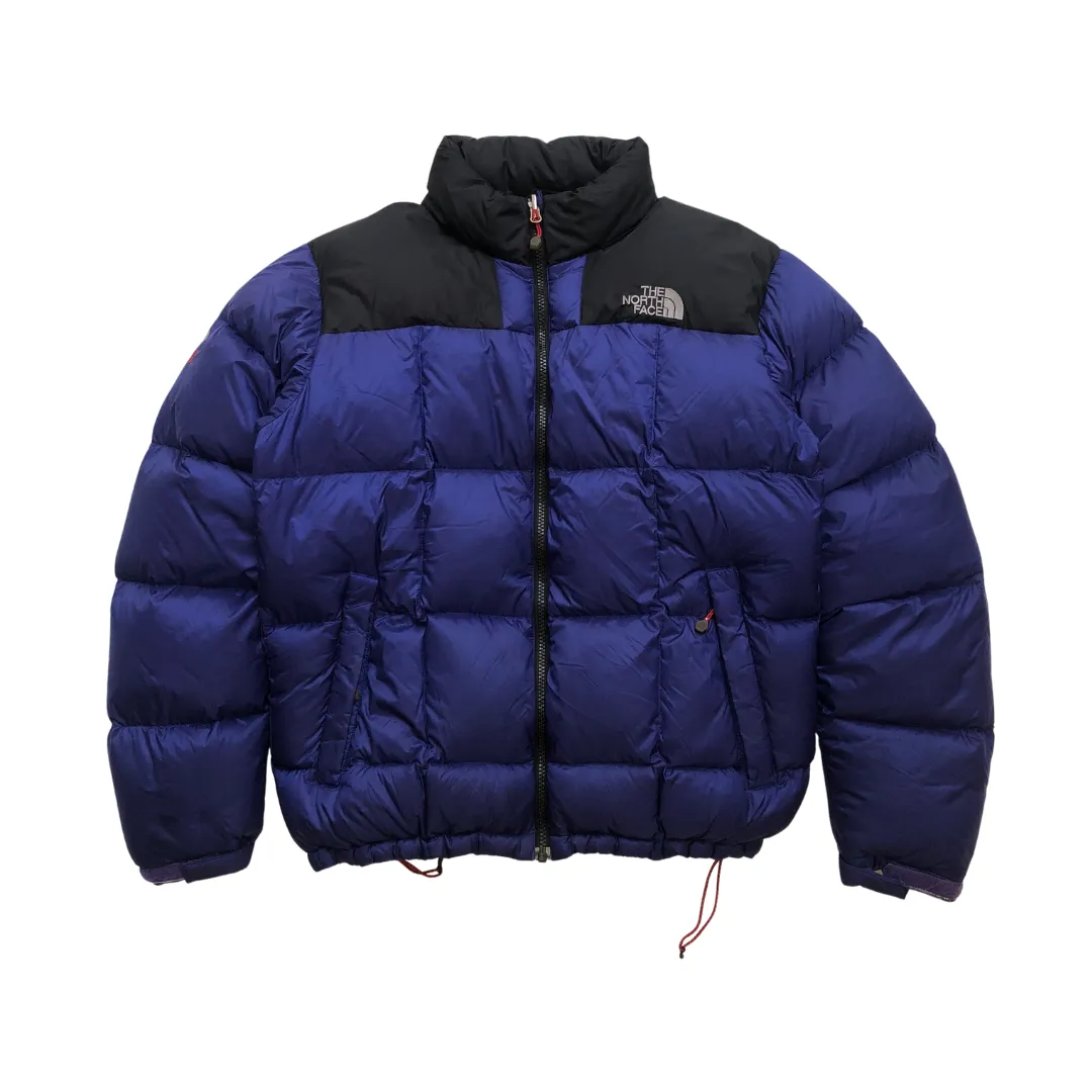 The North Face Summit Series Nuptse 800 Black/Navy Down Puffer Jacket Medium