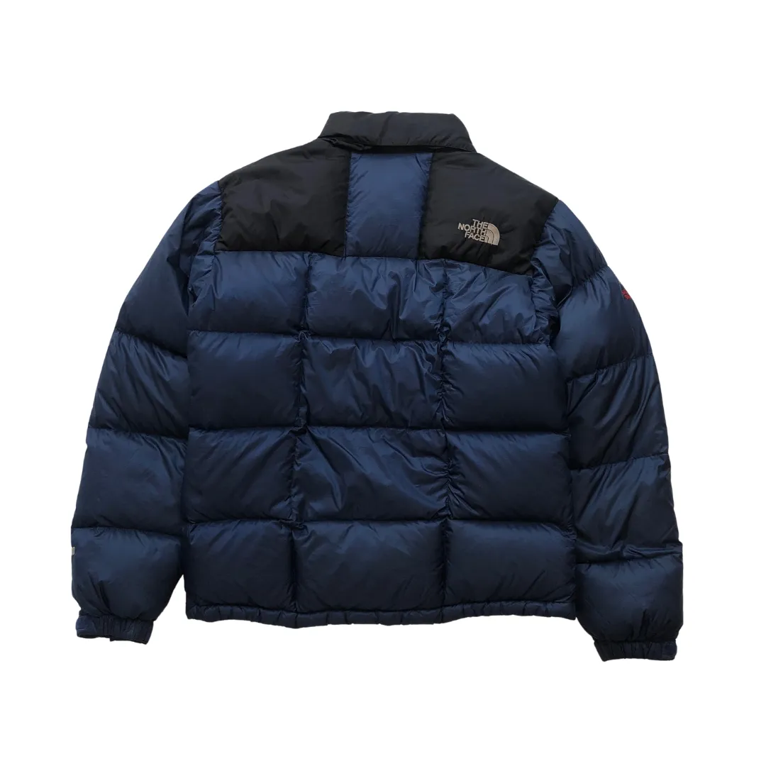 The North Face Summit Series Nuptse 800 Black/Navy Down Puffer Jacket Small