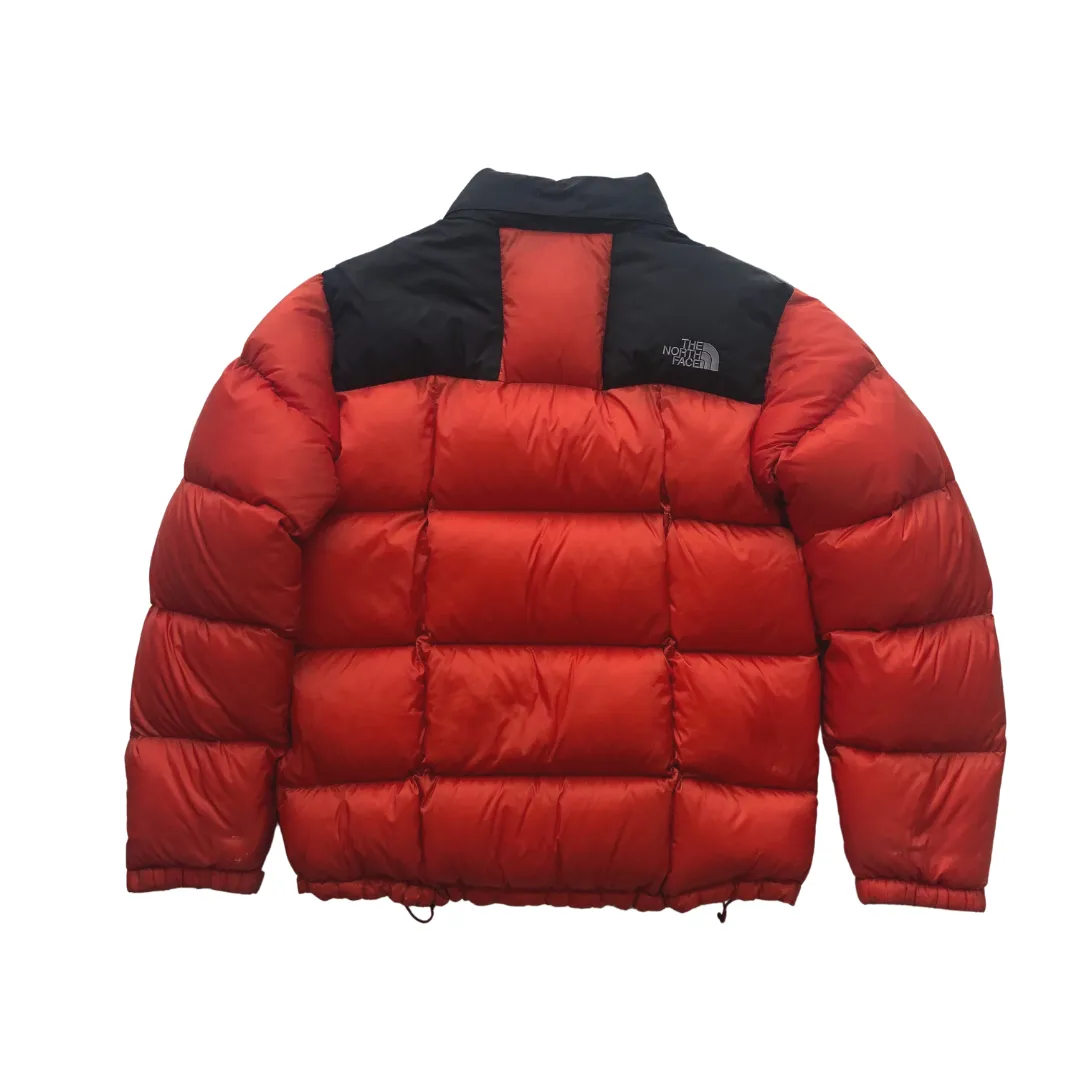 The North Face Summit Series Nuptse 800 Orange Down Puffer Jacket Large