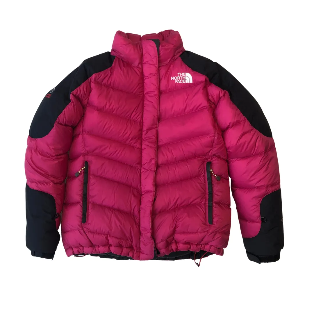 The North Face Vintage Pink/Black Down Puffer Jacket Women's Medium/Large