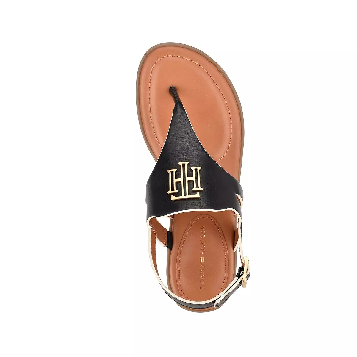 Tommy Hilfiger Womens Ezma Faux Leather Slingback Strap Thong Sandals