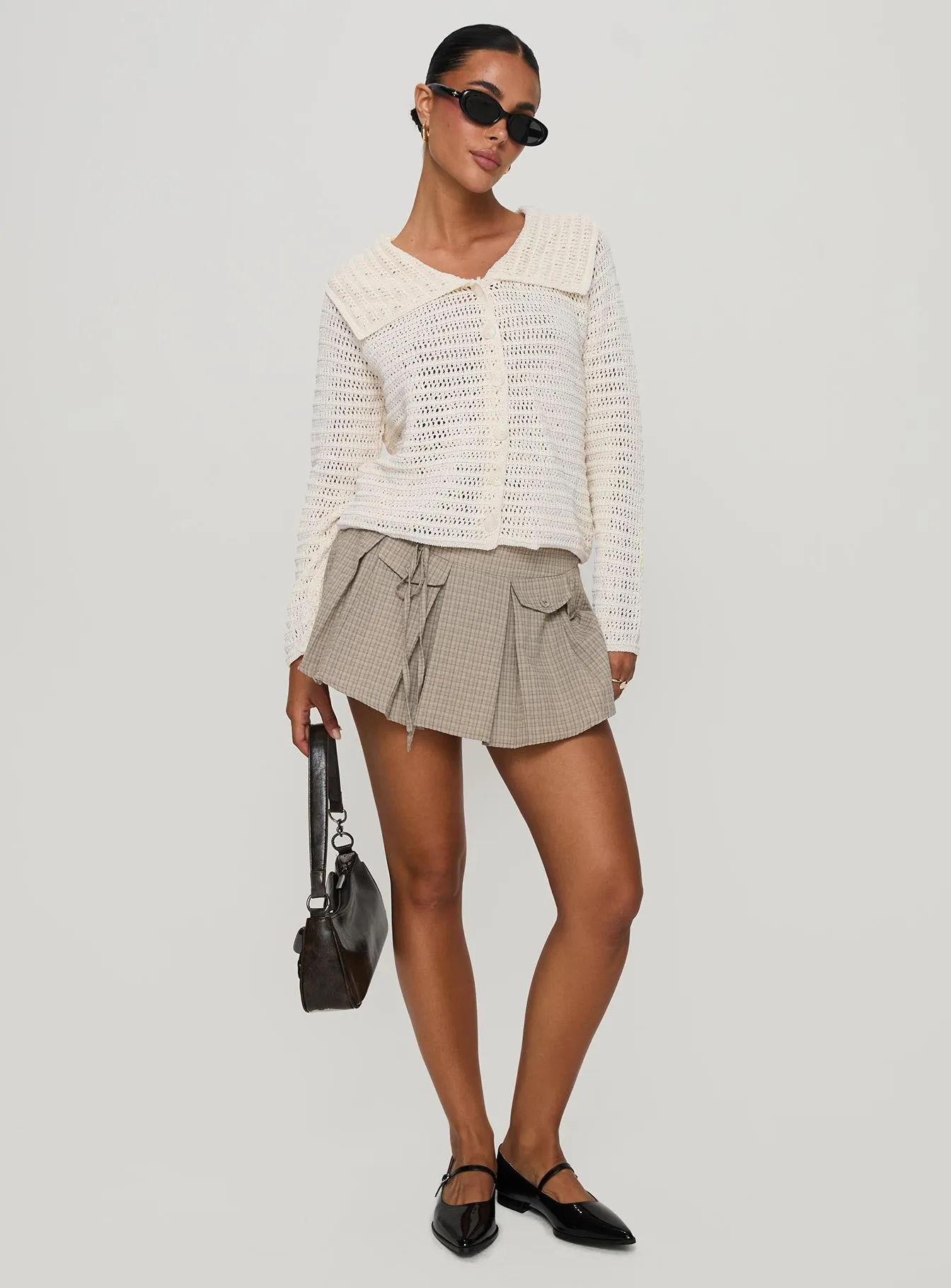 Tuscon Crochet Sweater White