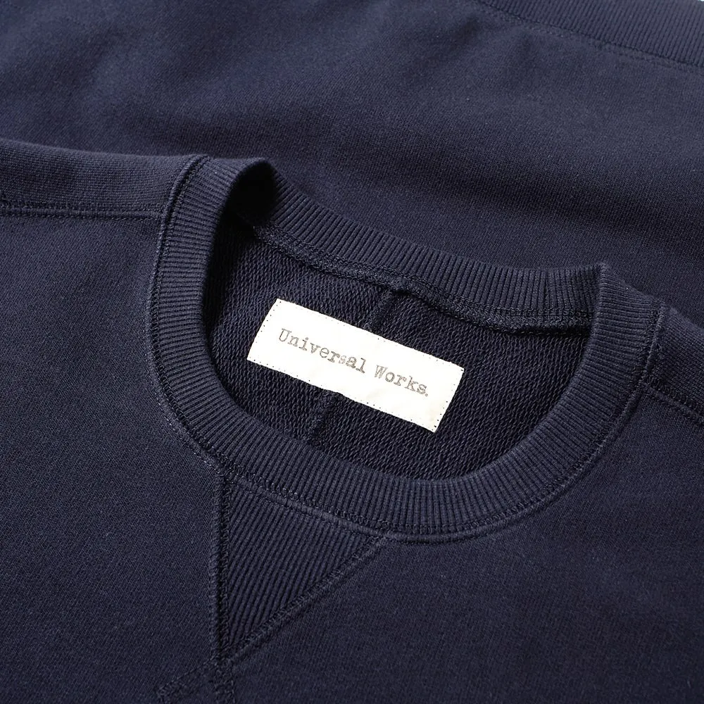 Universal Works Embroidered Palm Crew SweatNavy