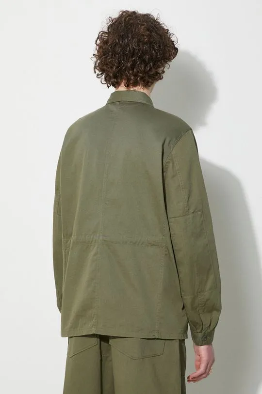 Universal Works jacket Mw Fatigue Jacket men’s green color 166.LIGHT.OLIVE