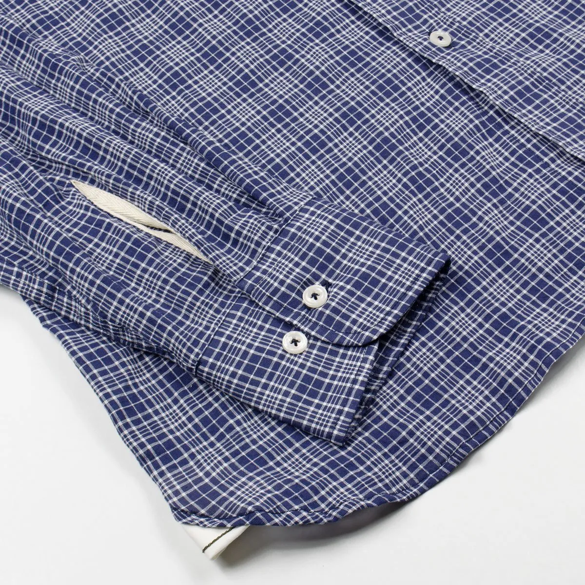 Universal Works - Standard Shirt Alex Fine Check - Navy