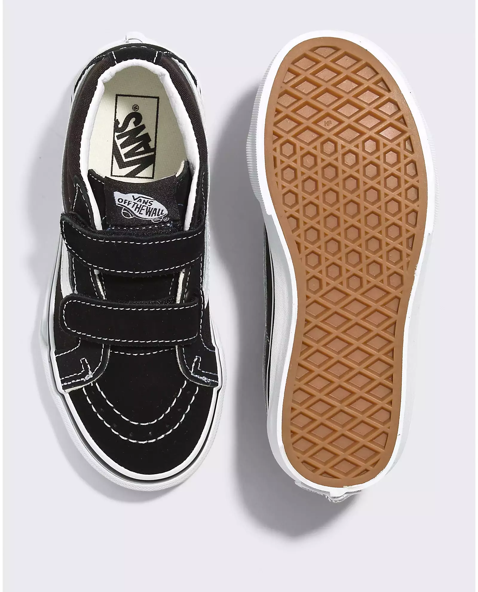 VANS Kids' Kids Sk8-Mid Reissue V Shoe (Black/True White)