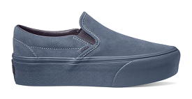 VANS UNISEX Classic Slip On Stackform Suede (Blue)