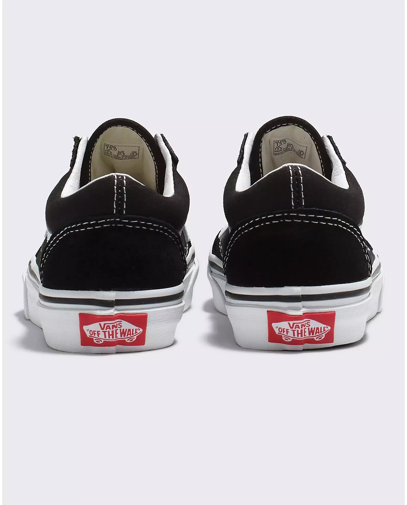 VANS Youth/Kids Old Skool Shoe (Black/True White)