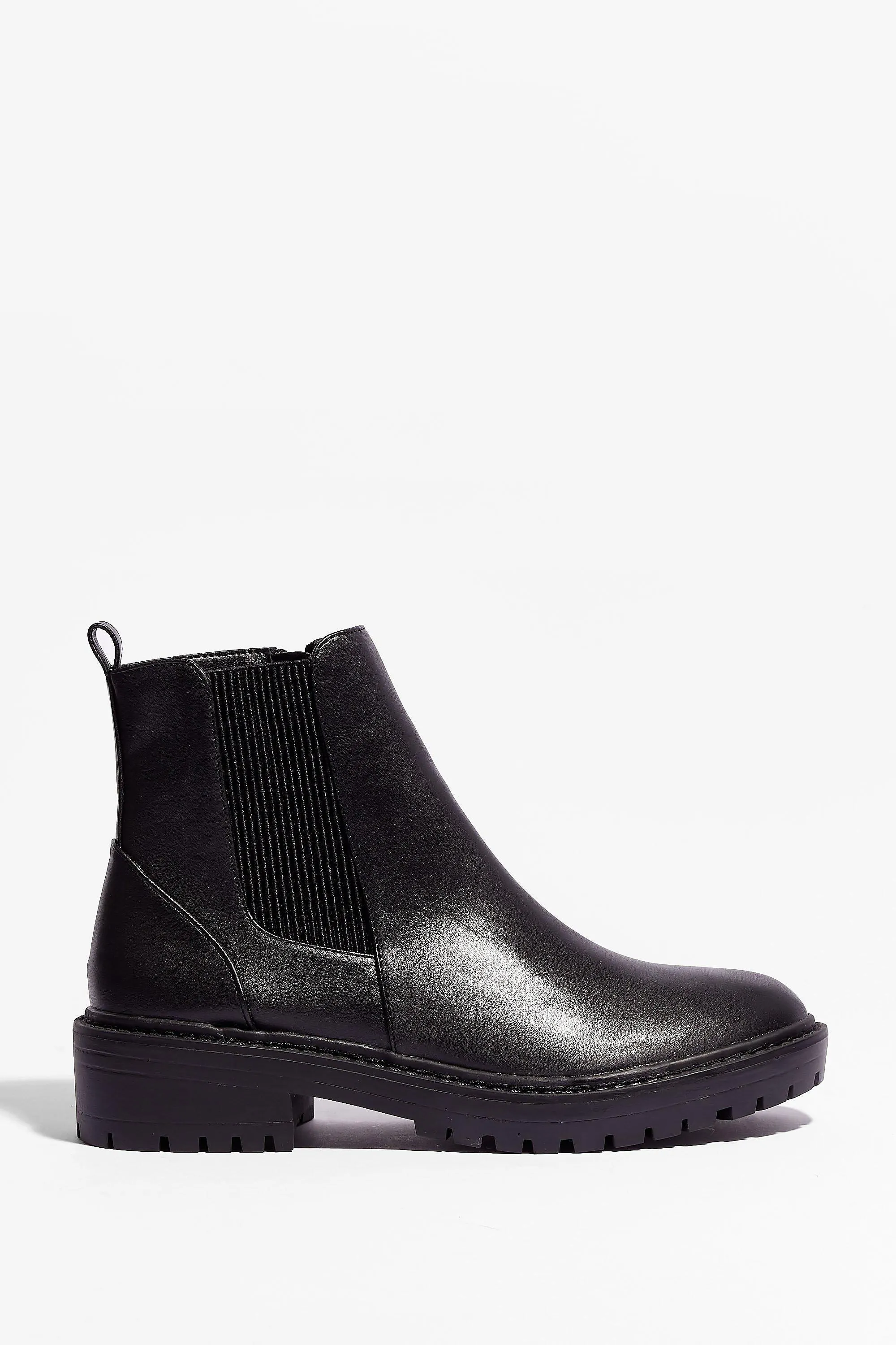 Walk That Walk Faux Leather Chelsea Boots