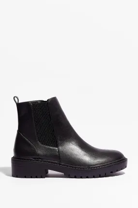 Walk That Walk Faux Leather Chelsea Boots