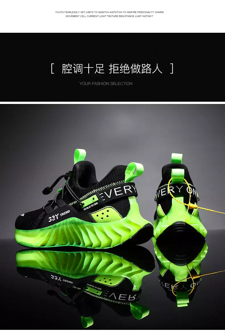 Waterproof Men's Running Shoes Leather Sneakers