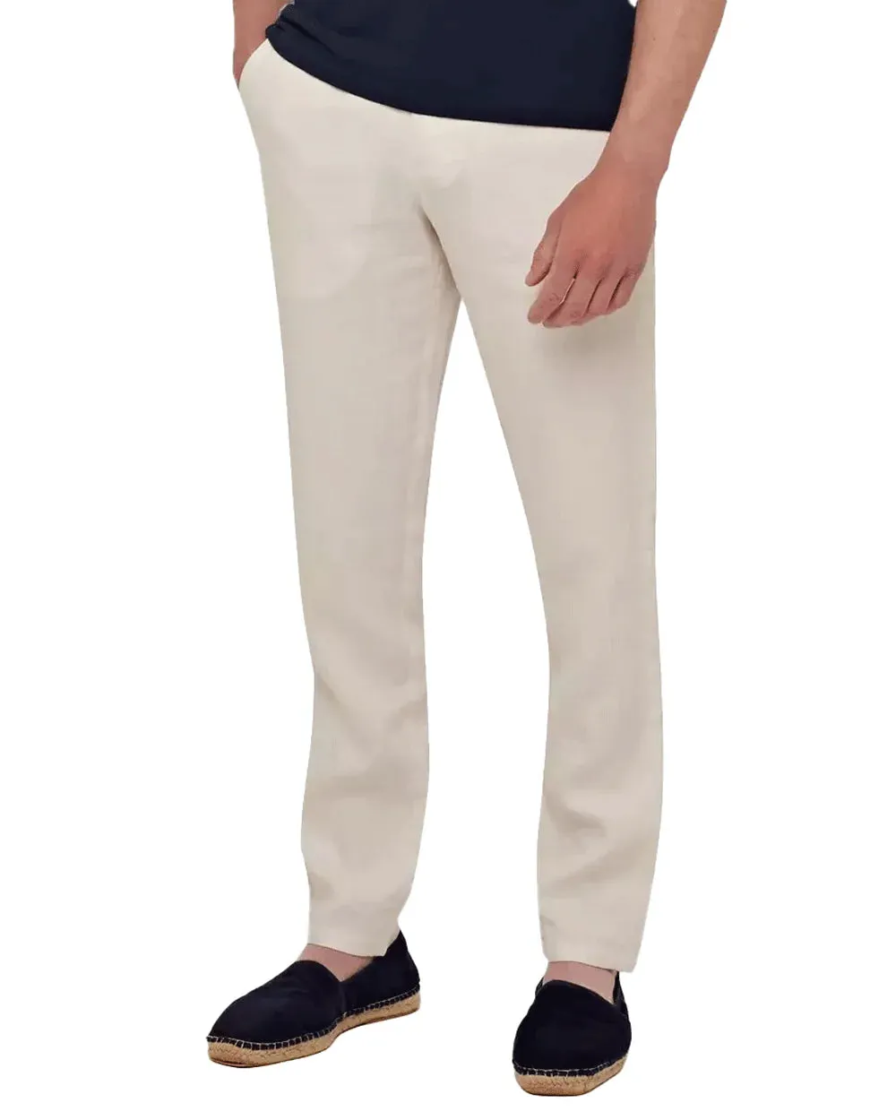 White Sand Griffon Linen Trouser